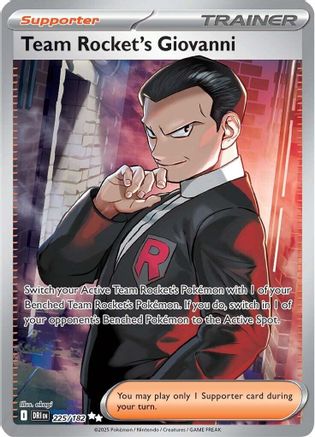 Team Rocket's Giovanni 225/182 Destined Rivals Ultra Rare Near Mint English