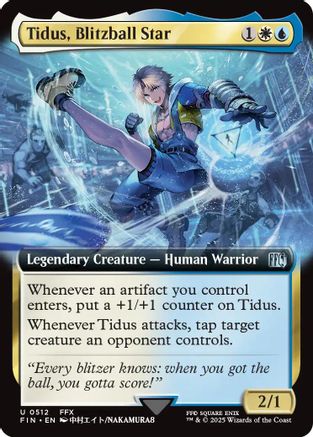Tidus, Blitzball Star (Extended Art) Final Fantasy #512 Near Mint Uncommon English