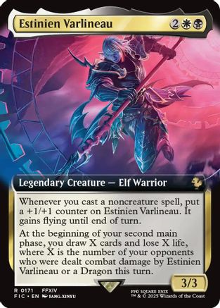 Estinien Varlineau (Extended Art) #171 Commander: Final Fantasy Rare Near Mint English