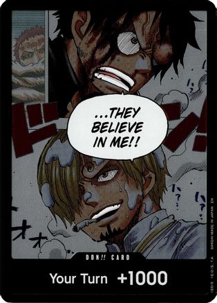 DON!! Card (Alternate Art) A Fist of Divine Speed DON!! Foil Near Mint English