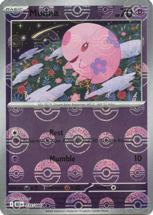 Munna (Poke Ball) 035/086 Black Bolt Reverse Holo Near Mint English