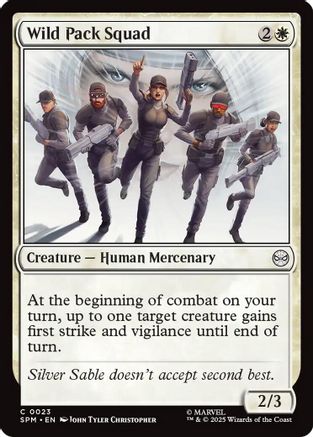 Wild Pack Squad #23 Marvel's Spider-Man Common Foil Near Mint English