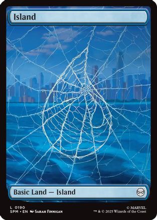 Island #190 Marvel's Spider-Man Land Foil Near Mint English