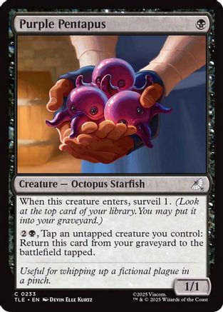 Purple Pentapus #233 Avatar The Last Airbender Eternal Common Foil Near Mint English