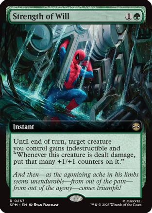 Strength of Will (Extended Art) #267 Marvel's Spider-Man Rare Near Mint English