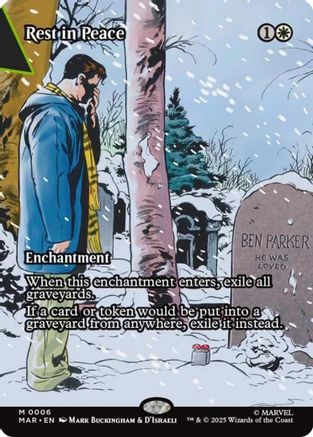 Rest in Peace (Borderless) #6 Marvel Universe Eternal Legal Mythic Foil Near Mint English