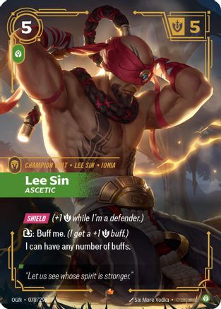 Lee Sin - Ascetic 078/298 Riftbound Origins Epic Near Mint English