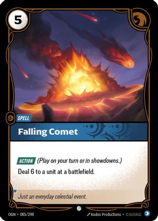 Falling Comet 085/298 Riftbound Origins Common Foil Near Mint English