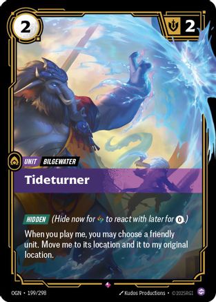 Tideturner 199/298 Riftbound Origins Rare Near Mint English
