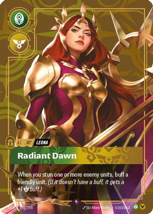 Leona - Radiant Dawn 261/298 Riftbound Origins Rare Near Mint English