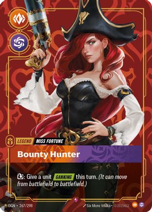Miss Fortune - Bounty Hunter 267/298 Riftbound Origins Rare Near Mint English