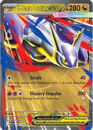 Mega Latias ex 100/132 Mega Evolution Base Set Double Rare (RR) Near Mint English