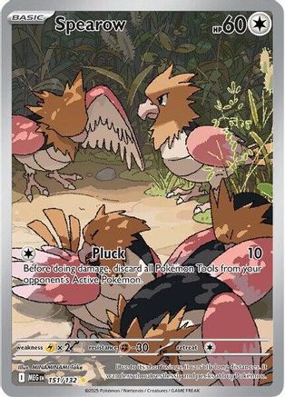 Spearow 151/132 Mega Evolution Base Set Illustration Rare Near Mint English