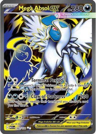 Mega Absol ex 161/132 Mega Evolution Base Set Ultra Rare Near Mint English