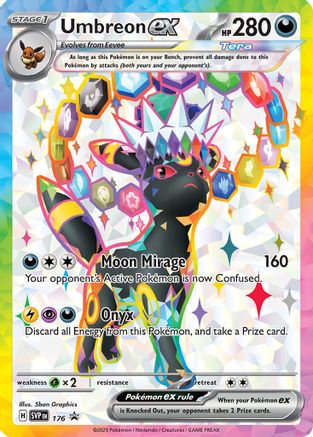 Umbreon ex 176 SV Black Star Promos Promo Near Mint English