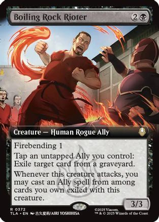 Boiling Rock Rioter (Extended Art) #372 Avatar The Last Airbender Rare Near Mint English