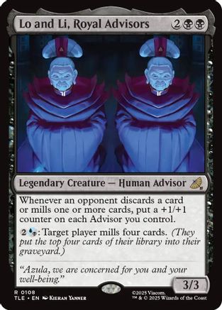 Lo and Li, Royal Advisors #108 Avatar The Last Airbender Eternal Rare Foil Near Mint English