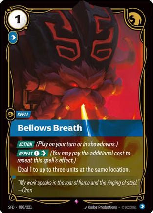 Bellows Breath 080/221 Spiritforged Rare Near Mint English