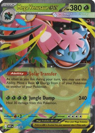 Mega Venusaur ex 13 ME Black Star Promos Promo Near Mint English