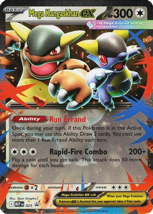 Mega Kangaskhan ex 25 ME Black Star Promos Promo Near Mint English