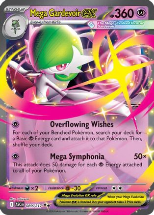 Mega Gardevoir ex 089/217 Ascended Heroes Double Rare (RR) Near Mint English