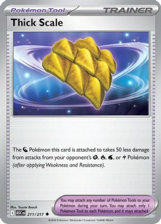 Thick Scale 211/217 Ascended Heroes Reverse Holo Near Mint English