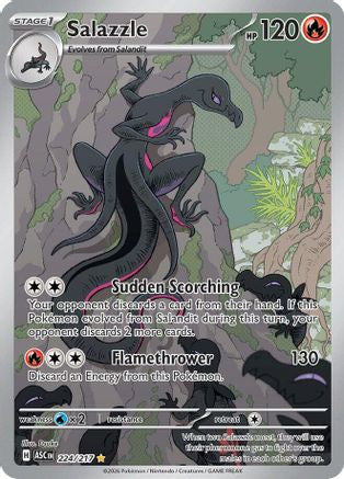 Salazzle 224/217 Ascended Heroes Illustration Rare Near Mint English