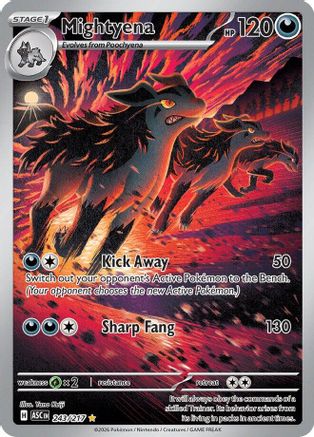 Mightyena 243/217 Ascended Heroes Illustration Rare Near Mint English