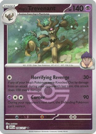 Hop's Trevenant (Poke Ball) 096/217 Ascended Heroes Reverse Holo Near Mint English