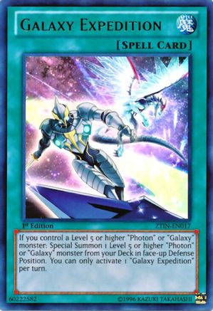 Galaxy Expedition ZTIN-EN017 2013 Zexal Collection Tin 1st Edition Ultra Rare Near Mint English