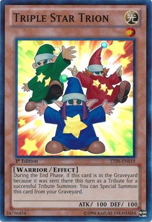 Triple Star Trion ZTIN-EN019 2013 Zexal Collection Tin 1st Edition Super Rare English