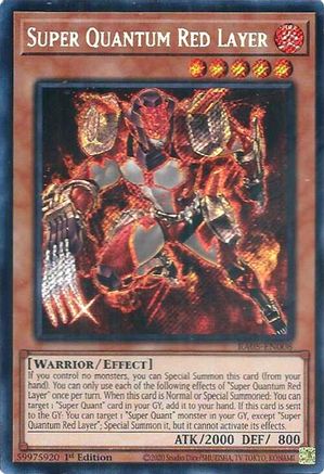 Super Quantum Red Layer RA05-EN008 Rarity Collection 5 1st Edition Secret Rare Near Mint English
