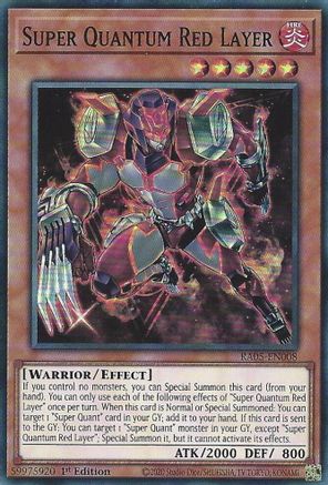 Super Quantum Red Layer RA05-EN008 Rarity Collection 5 1st Edition Super Rare Near Mint English