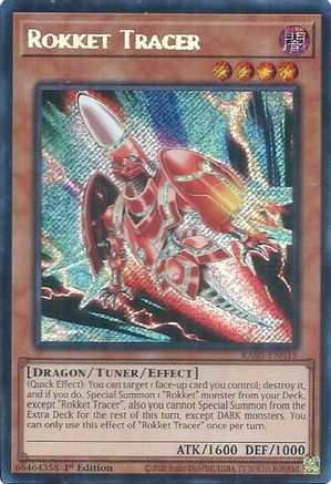 Rokket Tracer RA05-EN015 Rarity Collection 5 1st Edition Secret Rare Near Mint English