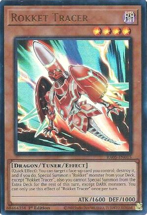 Rokket Tracer (Ultra Rare) RA05-EN015 Rarity Collection 5 1st Edition Ultra Rare Near Mint English
