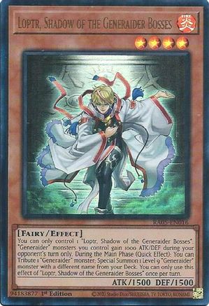 Loptr, Shadow of the Generaider Bosses (Ultra Rare) RA05-EN016 Rarity Collection 5 1st Edition Ultra Rare Near Mint English