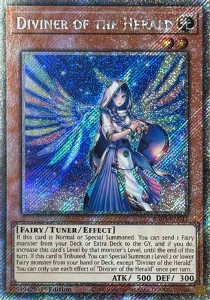 Diviner of the Herald RA05-EN017 Rarity Collection 5 1st Edition Platinum Secret Rare Near Mint English