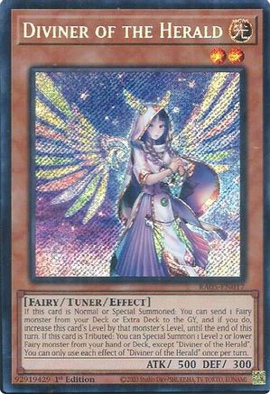Diviner of the Herald RA05-EN017 Rarity Collection 5 1st Edition Secret Rare Near Mint English