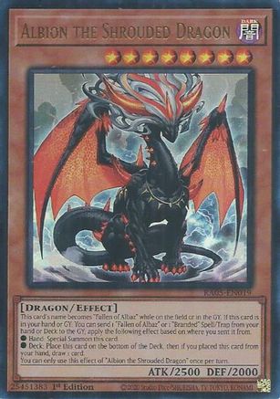 Albion the Shrouded Dragon (Ultra Rare) RA05-EN019 Rarity Collection 5 1st Edition Ultra Rare Near Mint English
