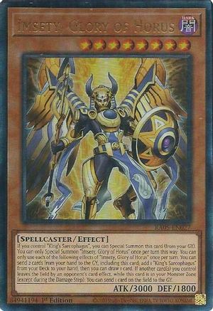 Imsety, Glory of Horus (Ultimate Rare) RA05-EN027 Rarity Collection 5 1st Edition Ultimate Rare Near Mint English