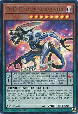 D/D Count Surveyor (Ultra Rare) RA05-EN034 Rarity Collection 5 1st Edition Ultra Rare Near Mint English