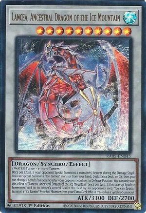 Lancea, Ancestral Dragon of the Ice Mountain (Ultra Rare) RA05-EN045 Rarity Collection 5 1st Edition Ultra Rare Near Mint English