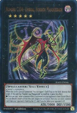 Number C104: Umbral Horror Masquerade (Ultra Rare) RA05-EN046 Rarity Collection 5 1st Edition Ultra Rare Near Mint English