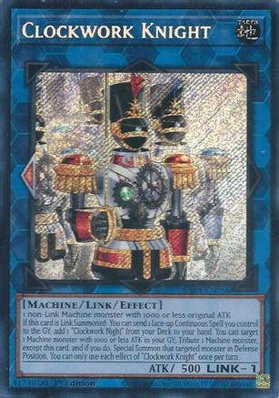 Clockwork Knight RA05-EN058 Rarity Collection 5 1st Edition Secret Rare Near Mint English
