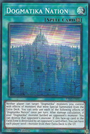 Dogmatika Nation RA05-EN066 Rarity Collection 5 1st Edition Super Rare Near Mint English