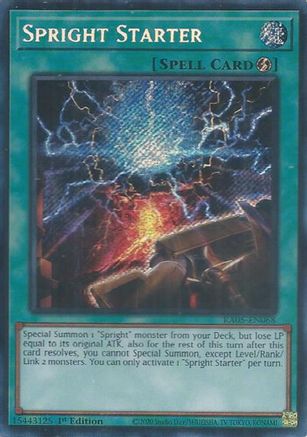 Spright Starter RA05-EN068 Rarity Collection 5 1st Edition Secret Rare Near Mint English