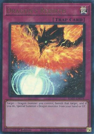 Dragon's Rebirth (Ultra Rare) RA05-EN078 Rarity Collection 5 1st Edition Ultra Rare Near Mint English