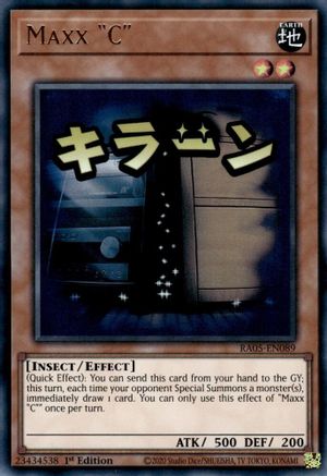 Maxx ""C"" RA05-EN089 Rarity Collection 5 1st Edition Ultra Rare Near Mint English