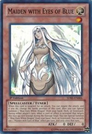 Maiden with Eyes of Blue Structure Deck: Saga of Blue-Eyes White Dragon SDBE-EN006 Near Mint Super Rare English 1st Edition