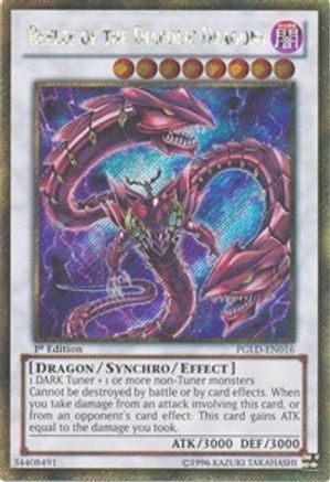 Beelze of the Diabolic Dragons Premium Gold PGLD-EN016 Near Mint Secret Rare English 1st Edition